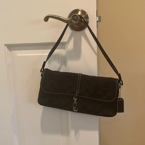 Black coach handbag